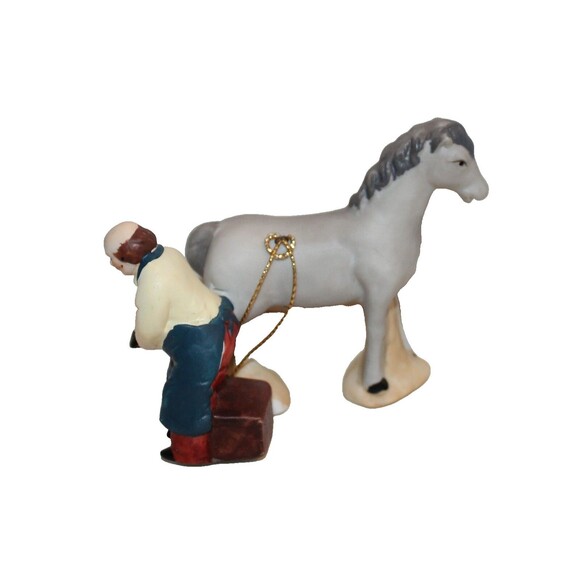 Vintage Venture Memories Porcelain Blacksmith Village Christmas - Picture 5 of 6